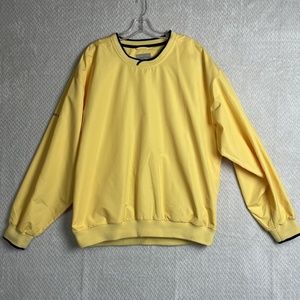 Cutter and Buck Mens Yellow Pullover Windbreaker Jacket Golf Size Large
